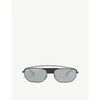 ALAIN MIKLI A04014 RECTANGLE-FRAME SUNGLASSES,779-10017-8053672947014