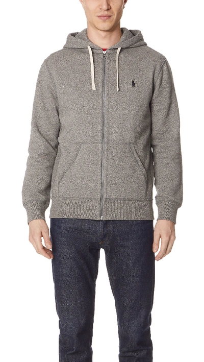 Polo Ralph Lauren Gray Cotton Sweatshirt In Grey