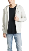 Polo Ralph Lauren Polo Pony Embroidered Zipper Hooded Casual Jacket In Sport Heather