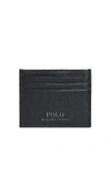 POLO RALPH LAUREN TAILORED PEBBLE LEATHER CARD CASE