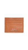 POLO RALPH LAUREN Tailored Pebble Leather Card Case