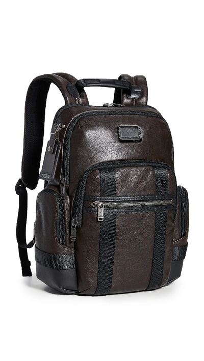 Tumi Alpha Bravo Nathan Backpack In Brown