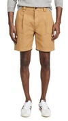 ALBAM GD RIPSTOP PLEATED SHORTS