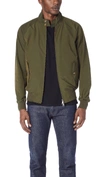 Baracuta High-neck Flap-pockets Windbreaker In Beech