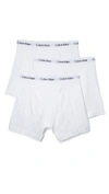 Calvin Klein Underwear 3 Pack Cotton Stretch Boxer Briefs In White