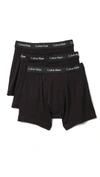 CALVIN KLEIN UNDERWEAR 3 PACK COTTON STRETCH BOXER BRIEFS