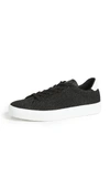 Greats Royale Eco Lace Up Knit Sneaker In Black/white