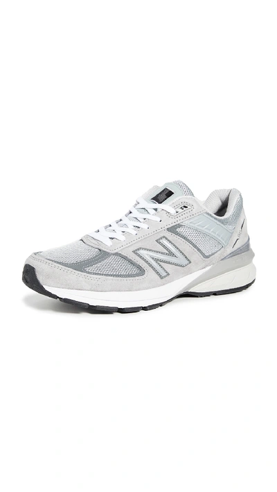 New Balance Made In Us 990v5 Trainers In Grey