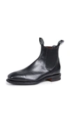 R.m.williams R.m. Williams Black Yearling Comfort Craftsman Chelsea Boots In Black