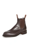 R.m.williams R.m. Williams Brown Yearling Comfort Craftsman Chelsea Boots In Chestnut