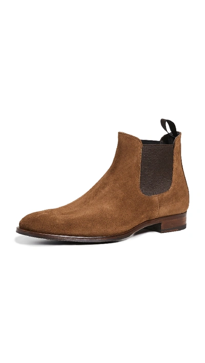 To Boot New York Shelby Suede Chelsea Boots In Softy Sigaro