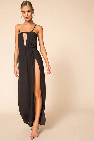 Superdown Julietta Maxi Dress In Black