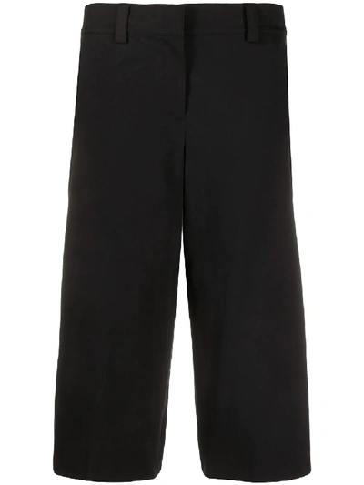 Theory Mid-rise Culottes In Black