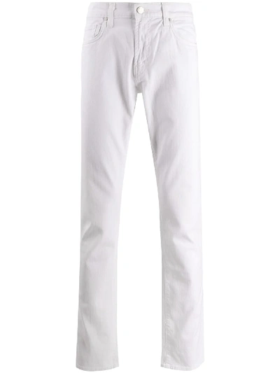 J Brand Tyler Slim-fit Jeans In White