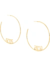 Gcds Oversized Single Hoop Earring In Gold