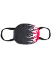 Vision Of Super Double Flame Face Mask In Black
