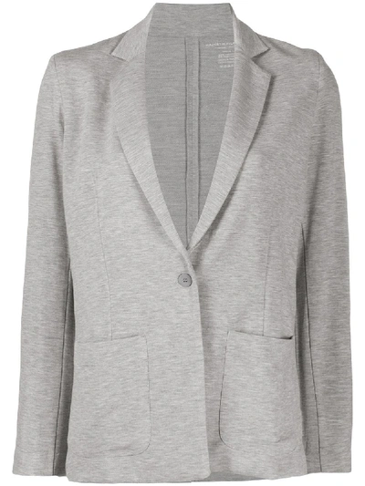 Majestic Single Breasted Long Sleeve Blazer In Grey