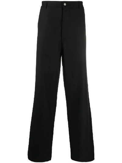 Maison Margiela Straight-leg Long Trousers In Black