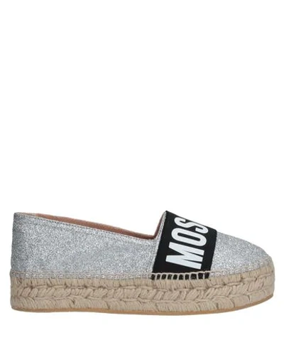 Moschino Espadrilles In Silver
