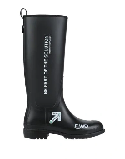 F_wd Knee-high Wellington Boots In Black