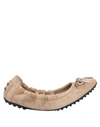 Tod's Ballet Flats In Sand
