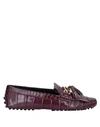 Tod's Loafers In Purple