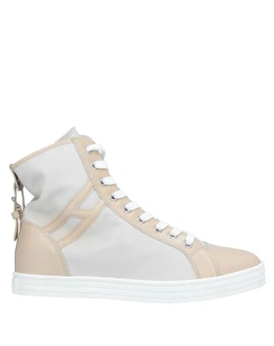 Hogan Rebel Sneakers In Beige