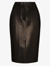 TOM FORD LEATHER PENCIL SKIRT,GCL804LEX22815078274