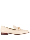 Tory Burch Jessa Moccasin In Ivory Grained Leather In Neutrals