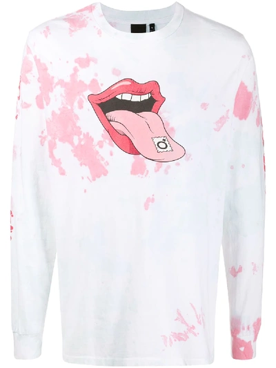 Blood Brother T-d Trip Lips-print Sweatshirt In White