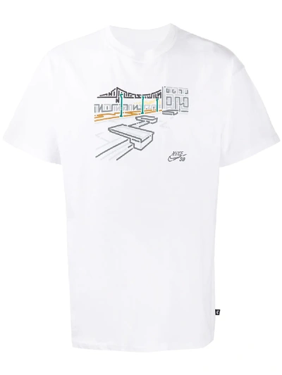 Nike Skate Printed T-shirt In White