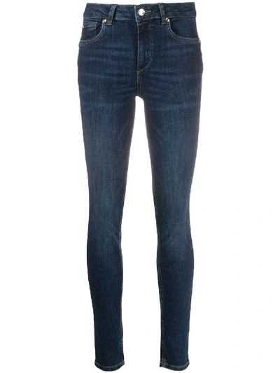 Liu •jo Low-waist Skinny Jeans In Blue