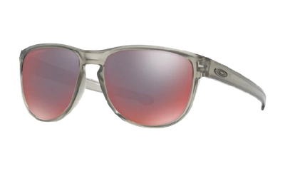 Oakley Matte Grey Ink Sliver™ Round Sunglasses In Gray