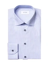 Eton Slim-fit Stripe Cotton Shirt In Blue
