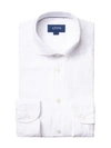 Eton Contemporary-fit Linen Soft Casual Button-down Shirt In White