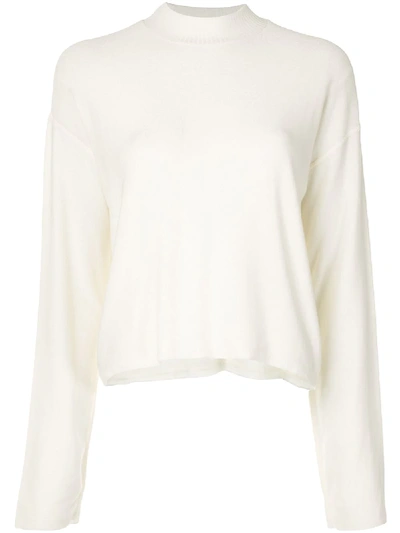 Alala Vedder Plain Sweatshirt In White