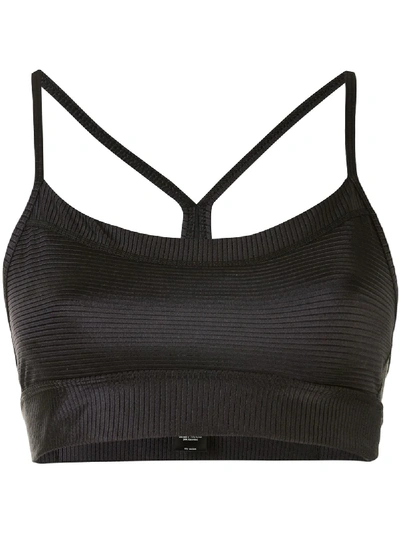 Alala Raya Ribbed Sports Bra In Blue