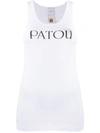Patou Logo-print Organic-cotton Vest In White