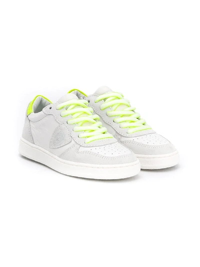 Philippe Model Kids' Lakers Lace-up Trainers In White