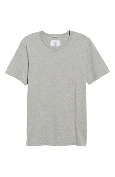 Reigning Champ Short Sleeve Slim Fit Crewneck T-shirt In Heather Grey