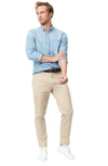 Club Monaco Connor Slim-fit Stretch-cotton Twill Chinos In Khaki