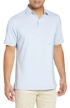 Peter Millar Jubilee Stripe Performance Polo In Tropical Blue
