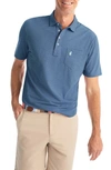 Johnnie-o Original Heathered Regular Fit Polo Shirt In Oceanside