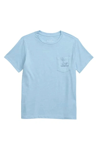 Vineyard Vines Kids' Vintage Whale Island Ringer Graphic T-shirt In Jake Blue