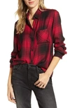 Rails Hunter Plaid Shirt In Ruby Onyx