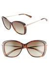 LONGCHAMP 56MM GRADIENT LENS BUTTERFLY SUNGLASSES,LO616SL