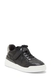 Vince Camuto Sargita Hidden Wedge Sneaker In Black/ Black Leather