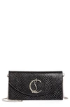 CHRISTIAN LOUBOUTIN LOUBI54 EMBOSSED LEATHER CLUTCH,3205068
