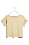 Madewell Boxy Crop Tee In Summer Dune