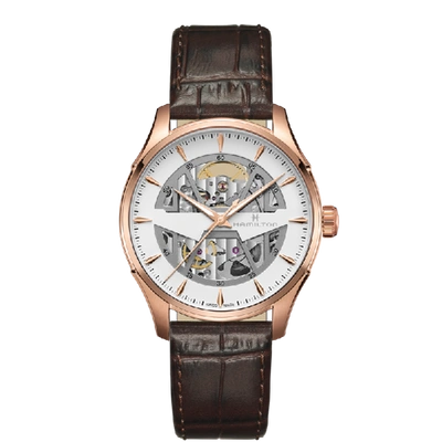 Hamilton Jazzmaster Skeleton Auto In White